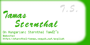 tamas sternthal business card